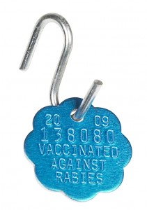 Rabbie vaccine tag